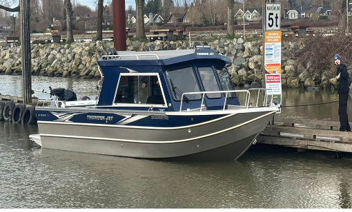 Anglers on a half day salmon fishing charter in BC